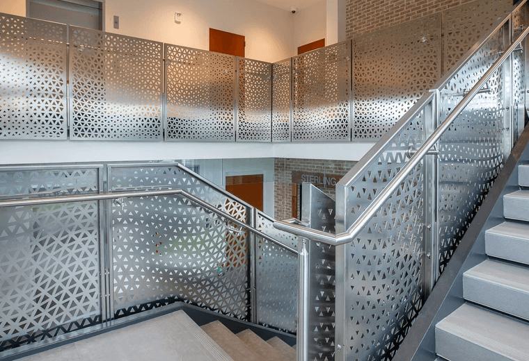 Perforated and Laser Cut Metal Railing Systems