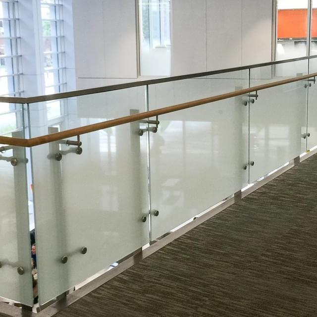Frosted Glass Railing Panels Design for Deck, Stair,… | VIVA Railings
