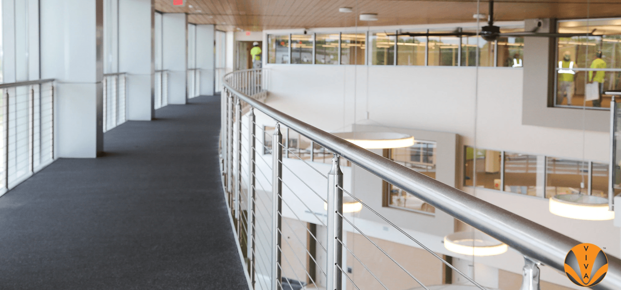 Modern Outdoor Railing Creating Continuous Handrails