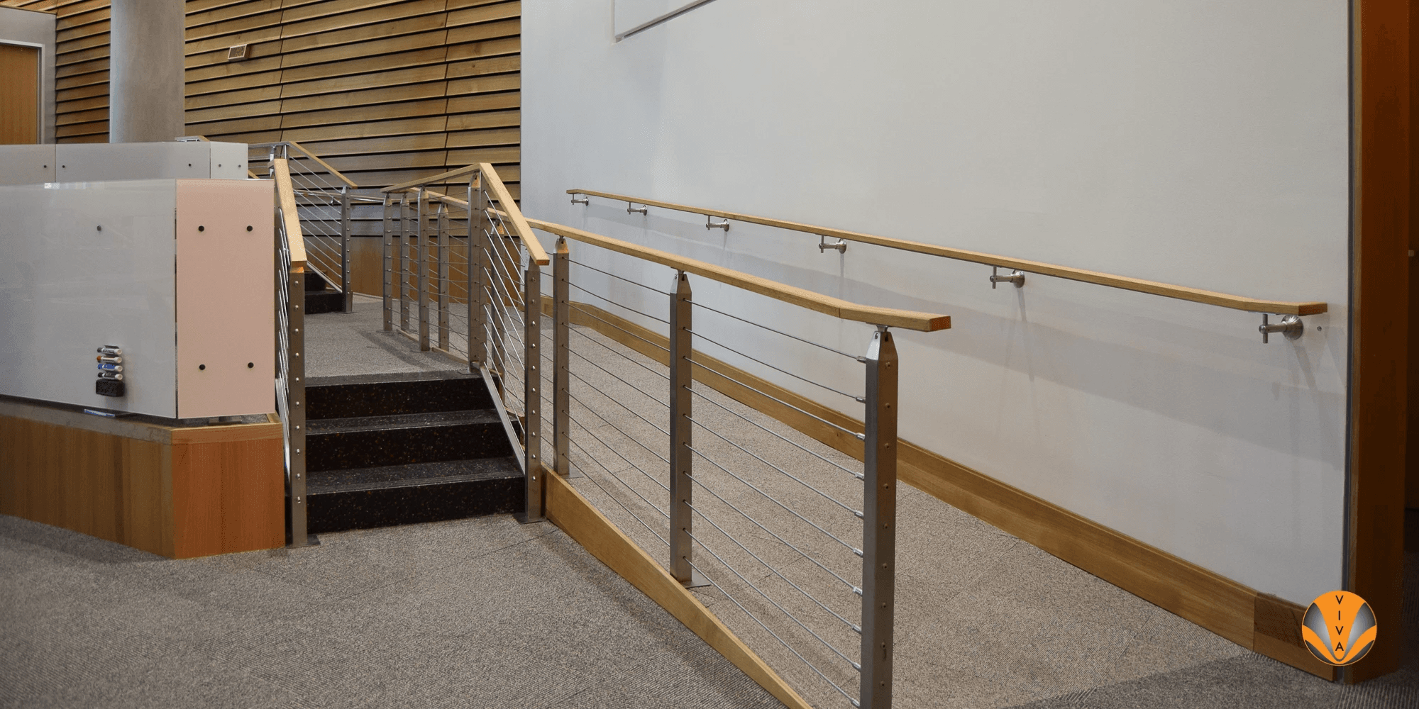 Hospital Handrails with Different Elevations