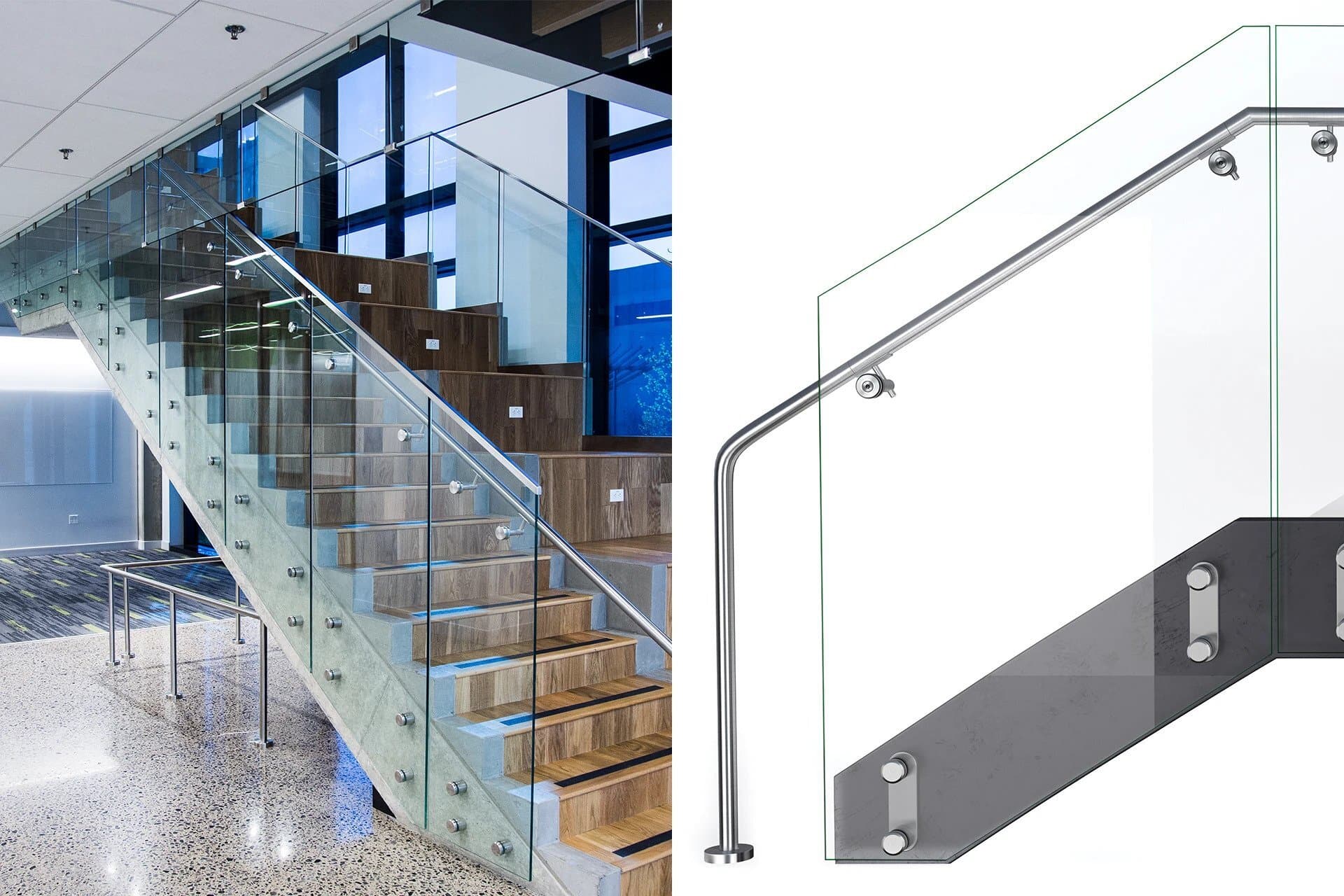 Side Mount Stair Railing for Interior & Exterior… | VIVA Railings