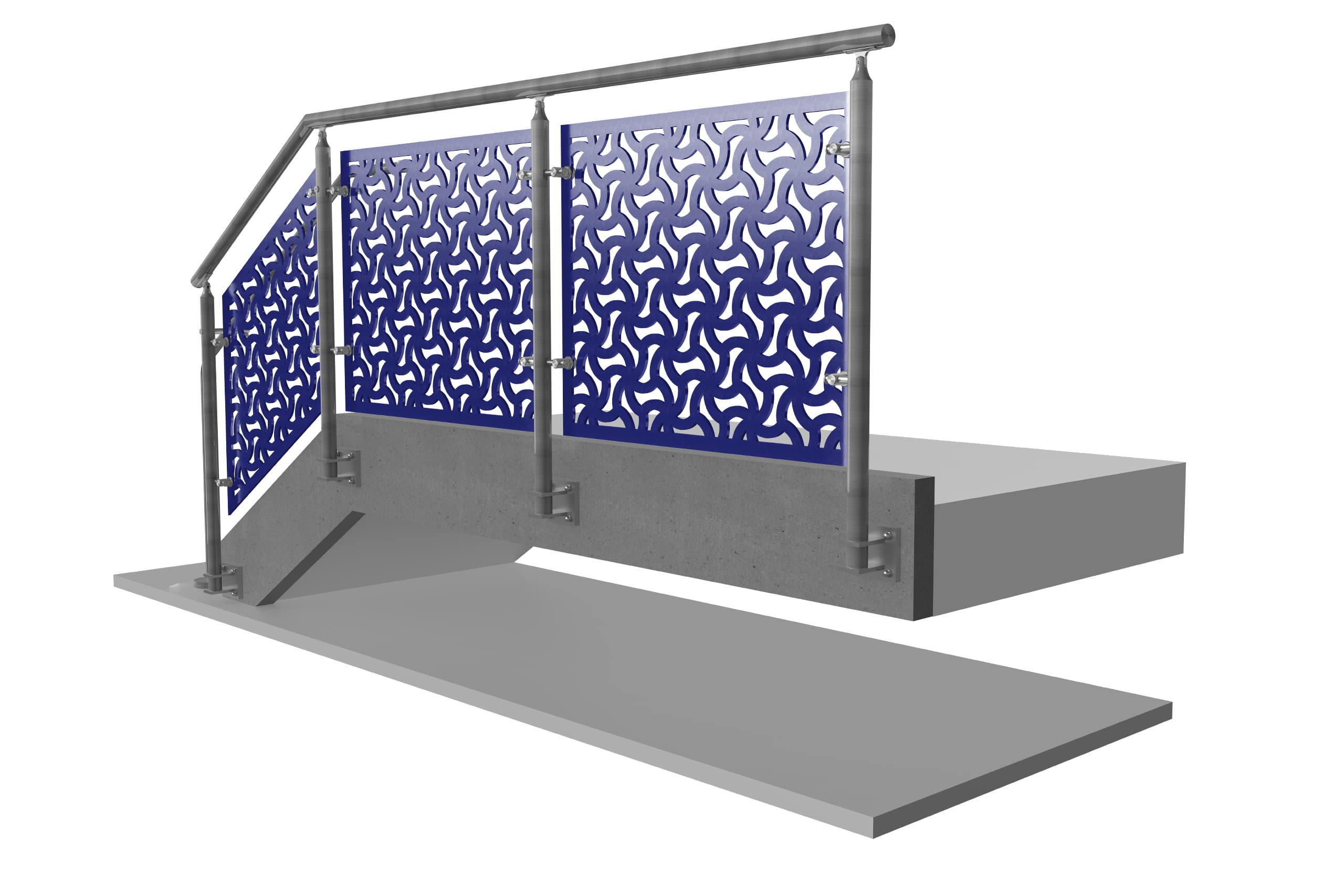 CIRCA™ Laser Cut Metal Panel Railing System | VIVA Railings