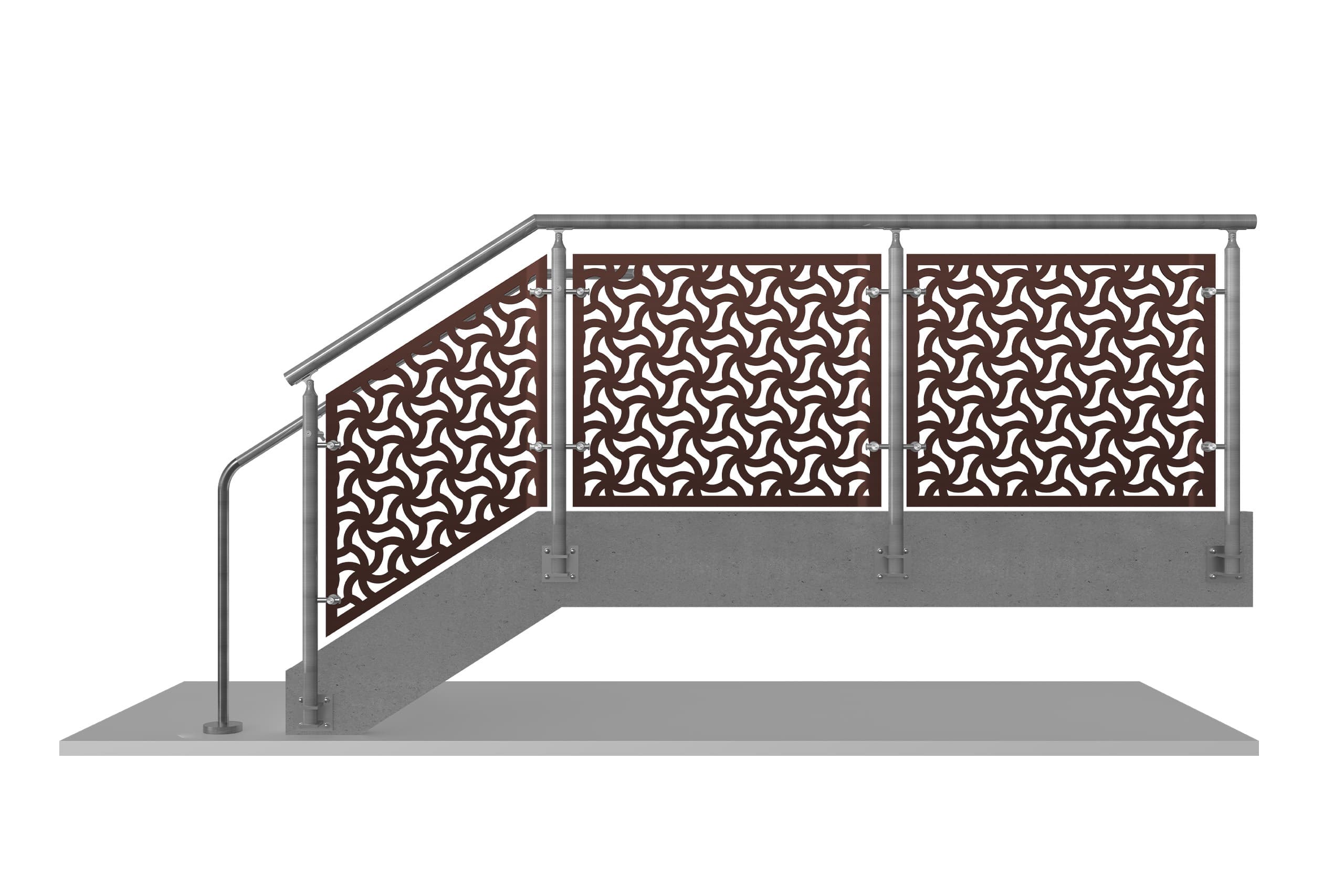 CIRCA™ Laser Cut Metal Panel Railing System | VIVA Railings
