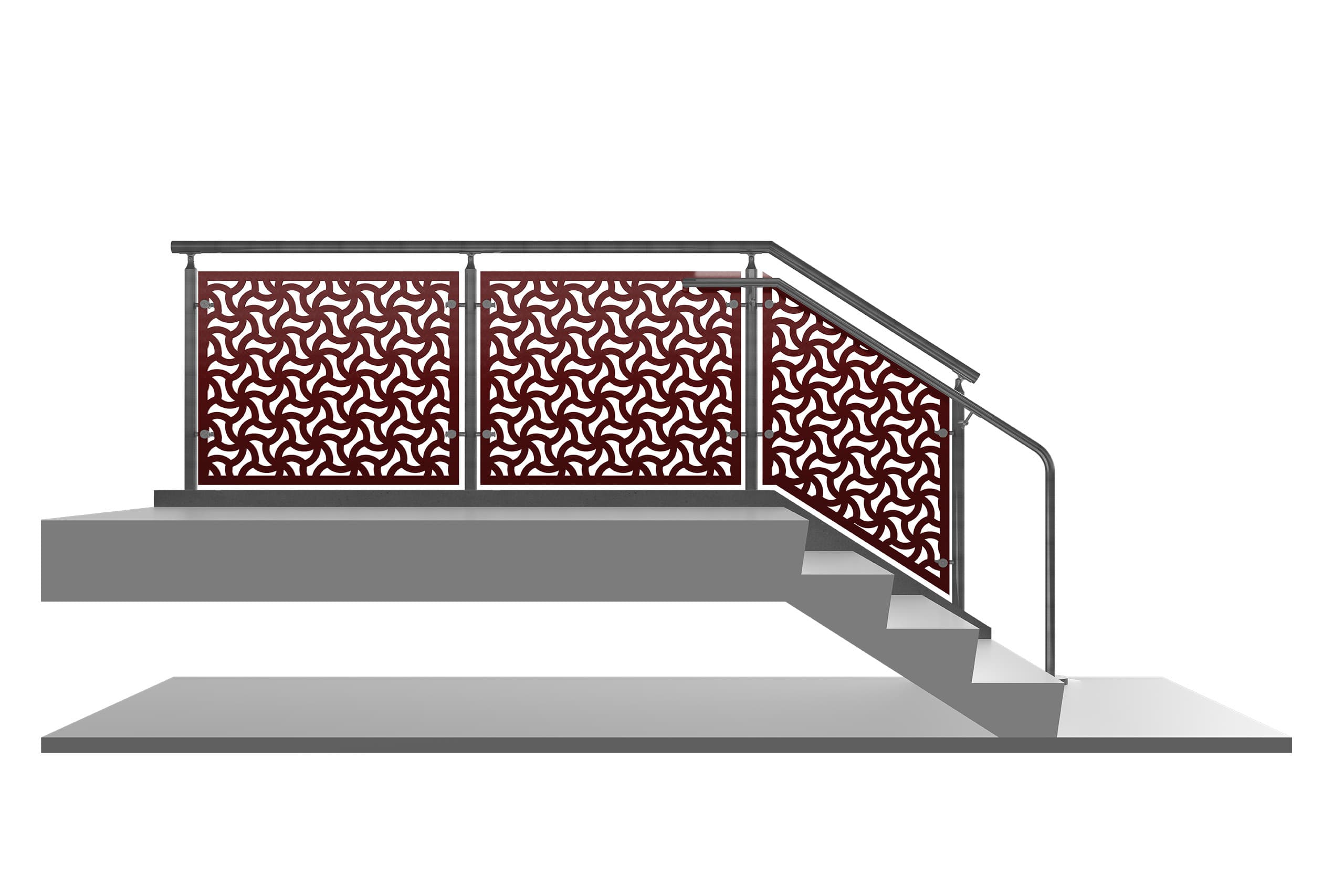 CIRCA™ Laser Cut Metal Panel Railing System | VIVA Railings