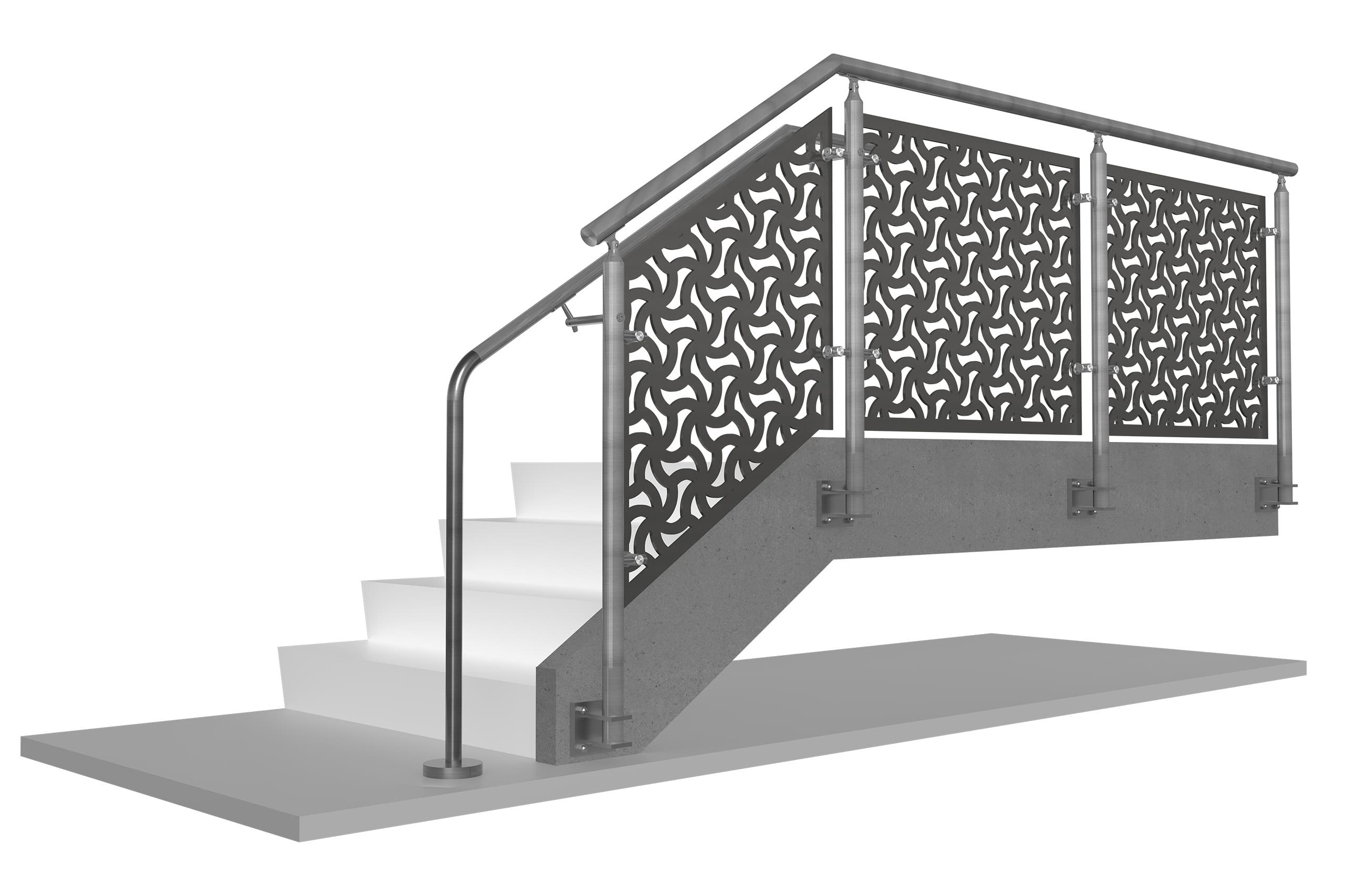 CIRCA™ Laser Cut Metal Panel Railing System | VIVA Railings
