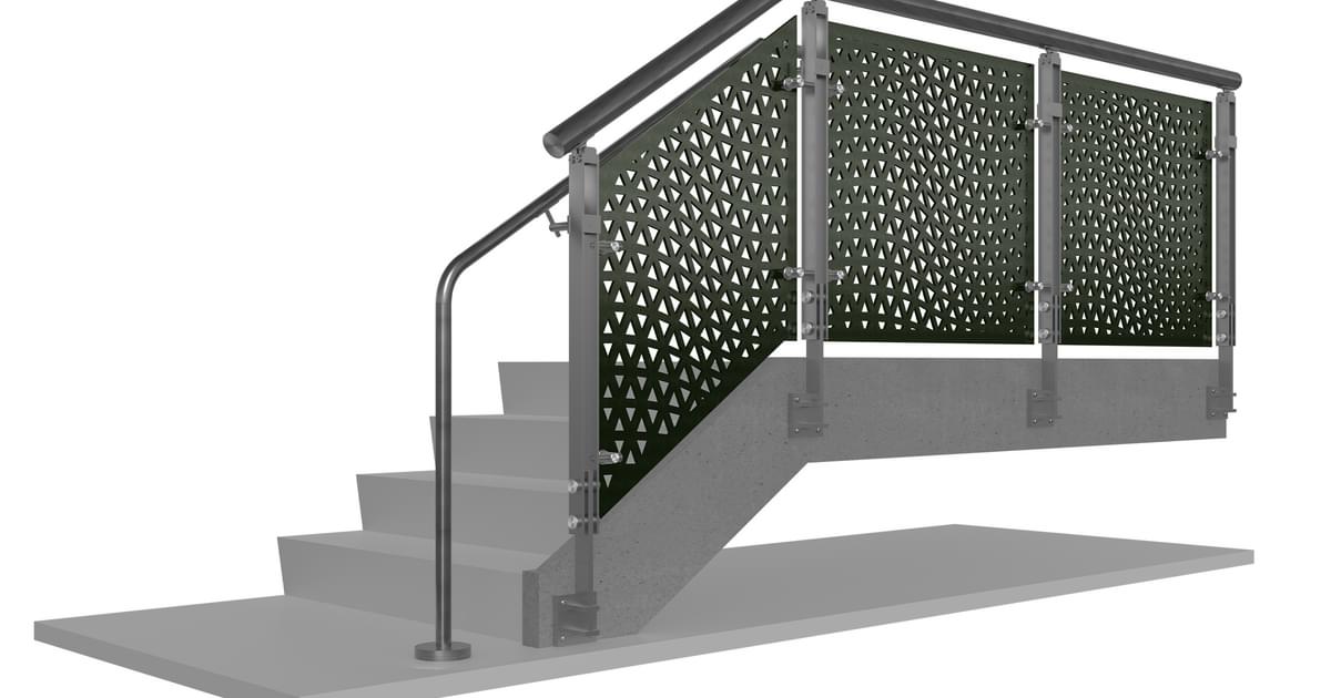 Blade Railing System BLADE Air Laser Cut Metal Panel Railing System | Viva… | VIVA Railings