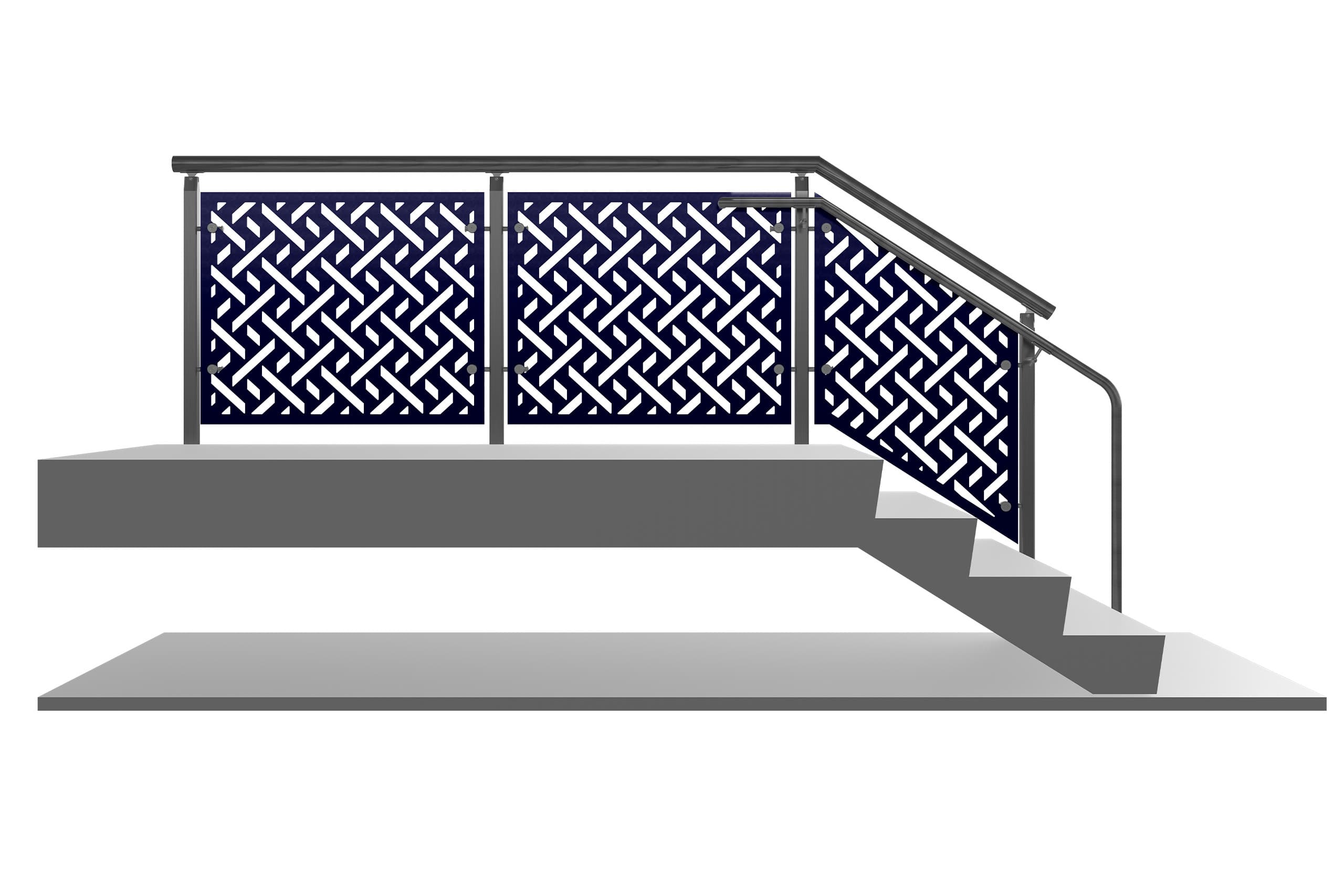 CUBE™ Laser Cut Metal Panel Railing System | VIVA Railings