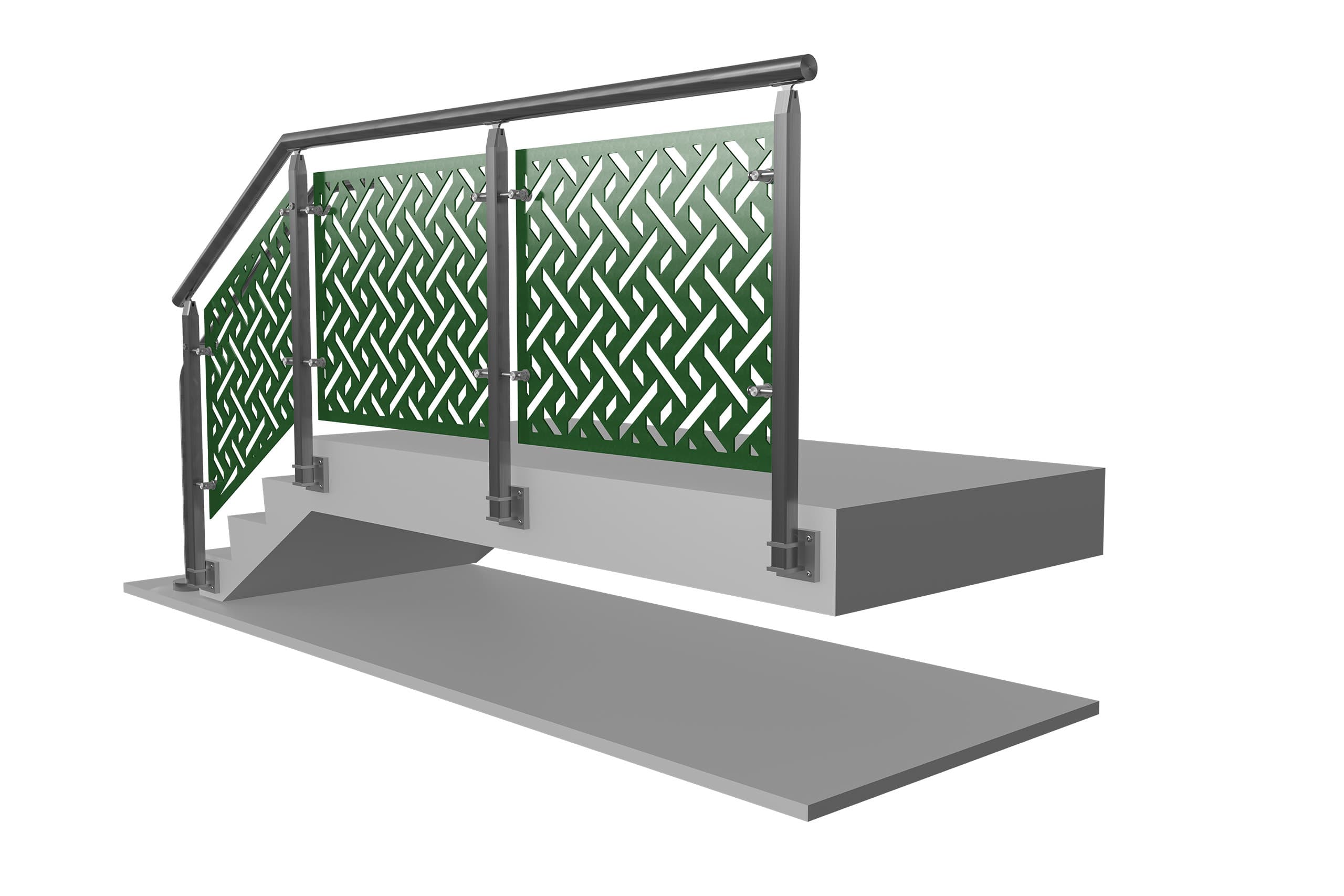CUBE™ Laser Cut Metal Panel Railing System | VIVA Railings