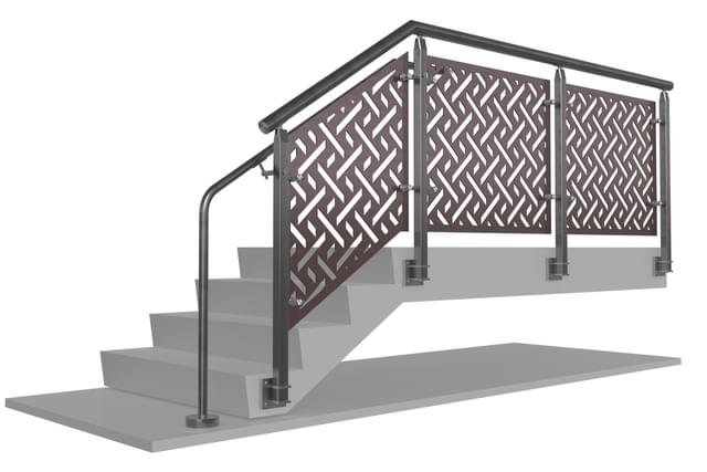 CUBE™ Laser Cut Metal Panel Railing System | VIVA Railings