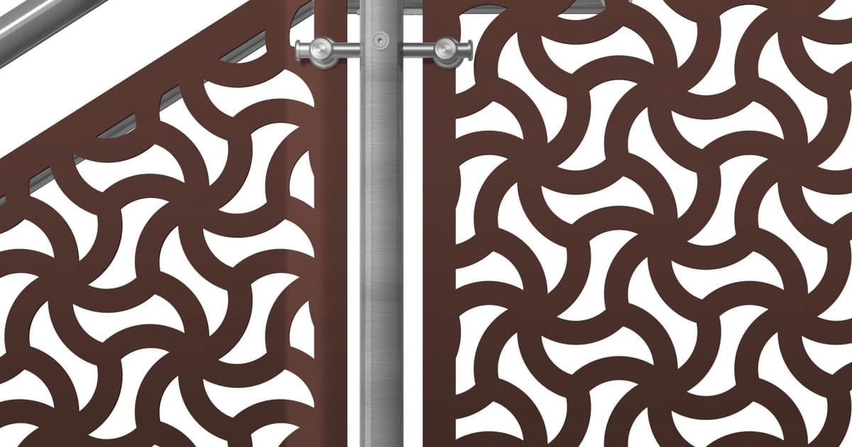 CIRCA™ Laser Cut Metal Panel Railing System | VIVA Railings