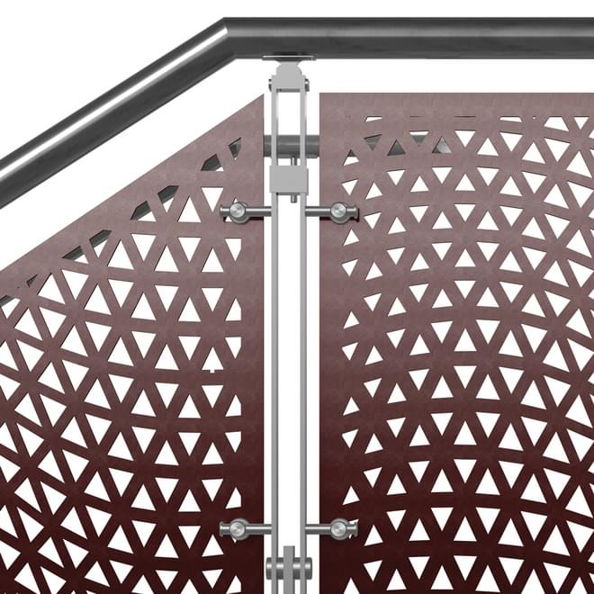 Heart Railing Commercial Metal Railings | Viva Railings