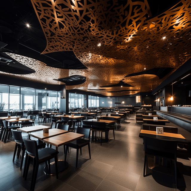 Modern Restaurant Ceiling Design: 12 Creative Options… | VIVA Railings