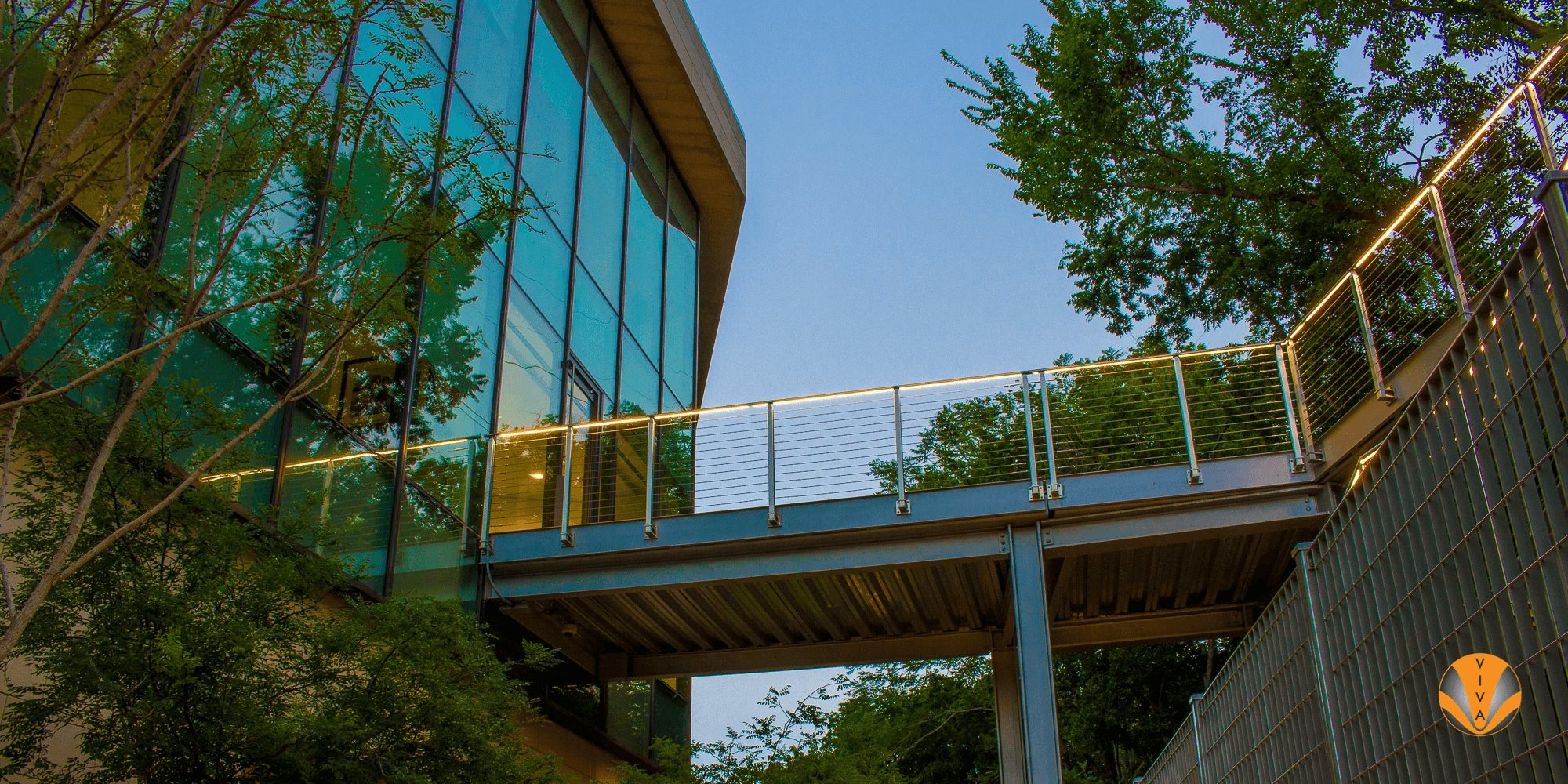 LED Lighted Railings for Commercial Exterior Handrails