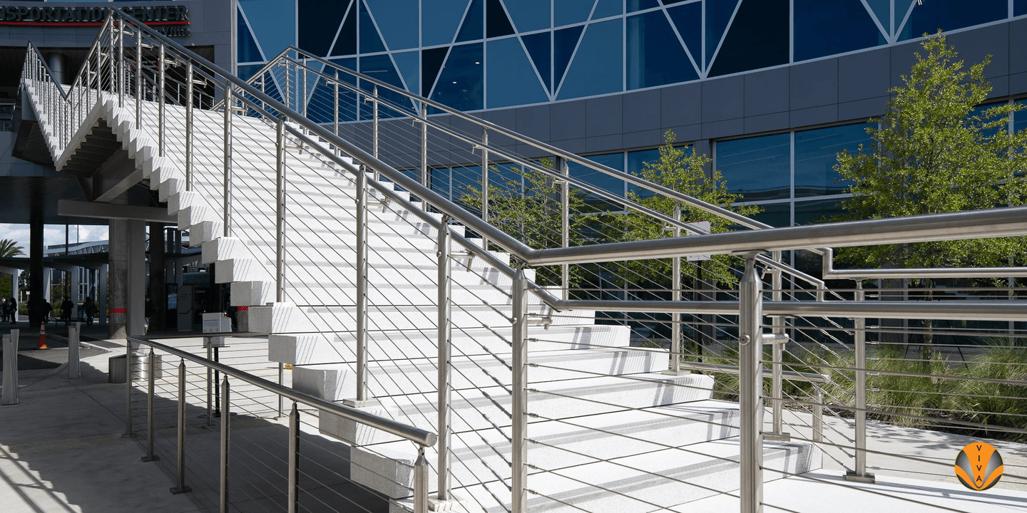 Storefront Handrail Commercial Exterior Handrails: Handrails for… | VIVA Railings