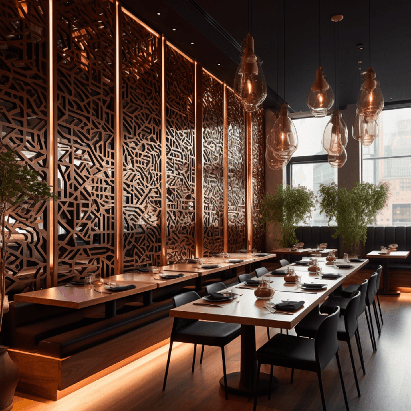 Modern Restaurant Ceiling Design: 12 Creative Options… | VIVA Railings