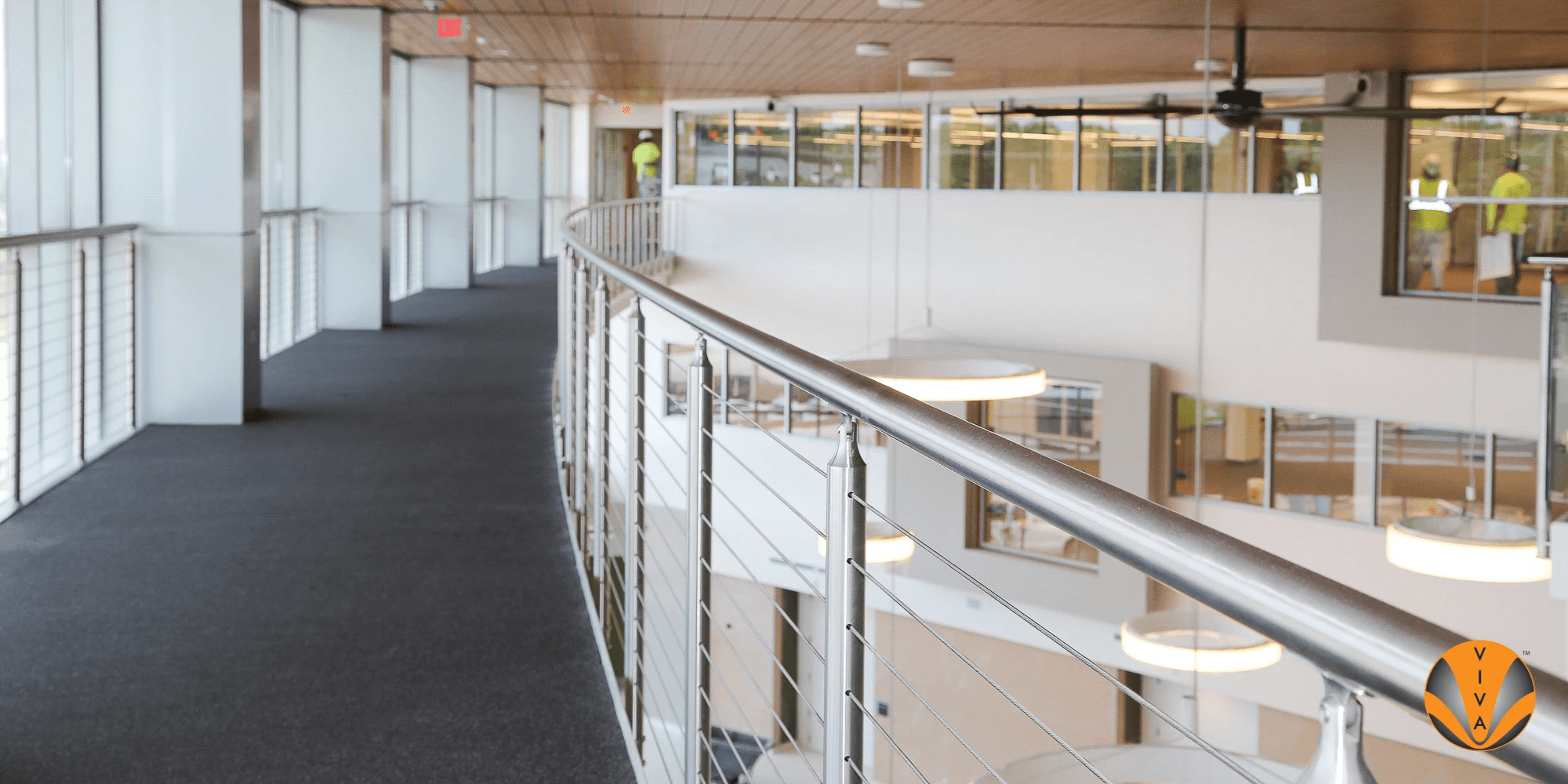 Curved Metal Cable Railing