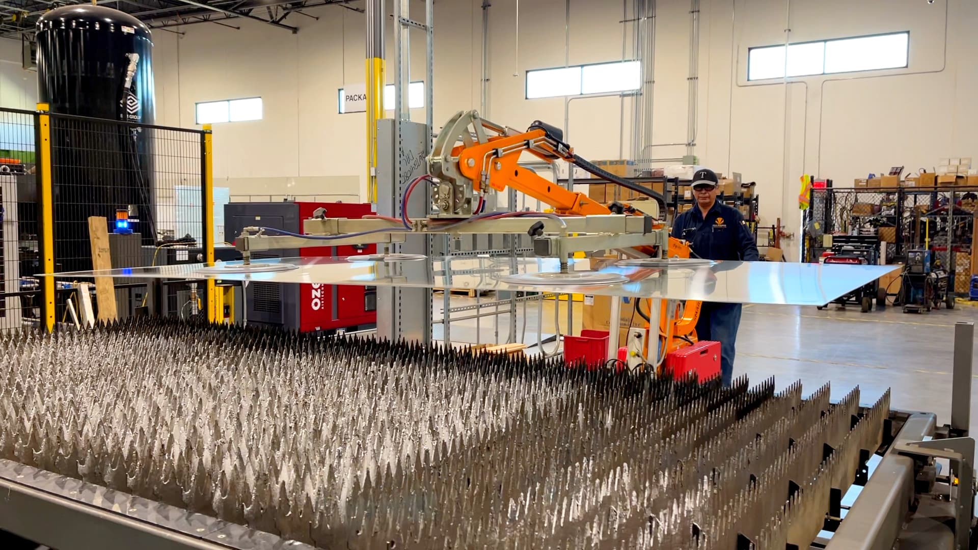 Viva Railings fabrication workshop and warehouse.