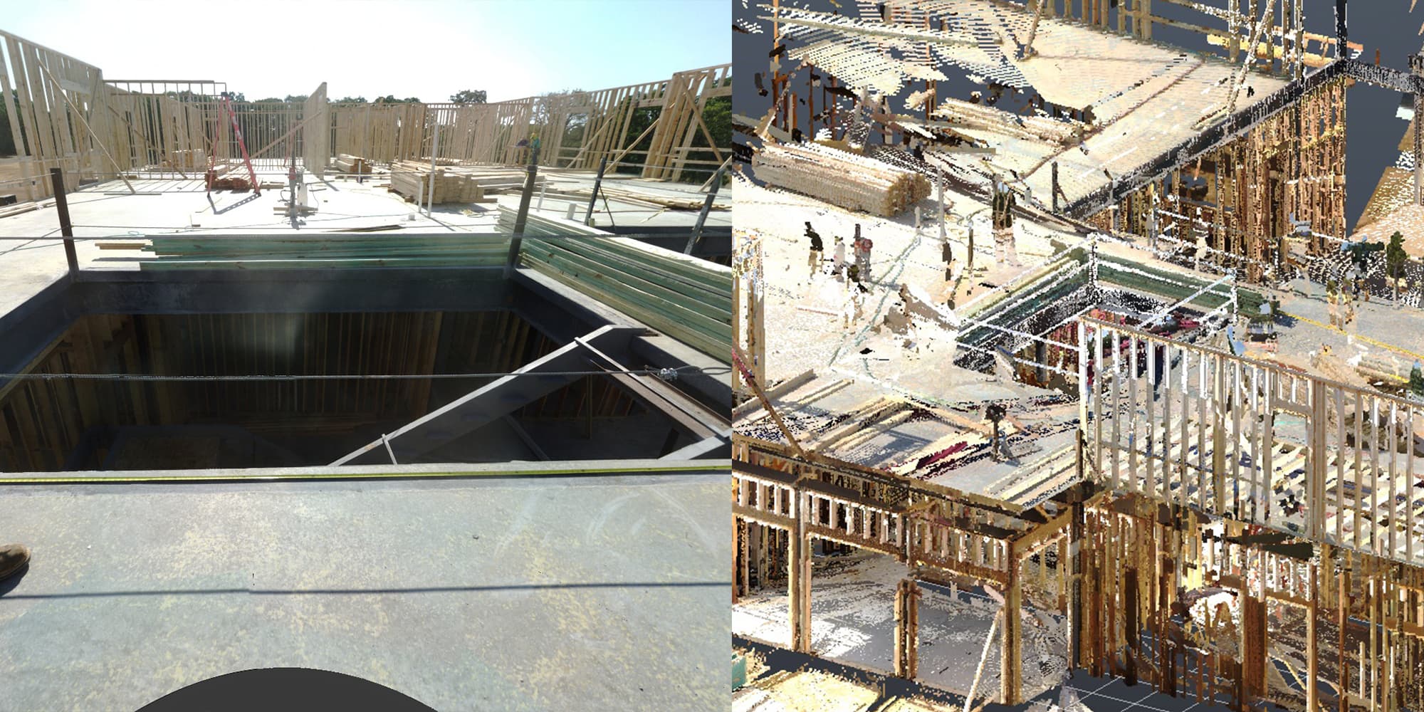 A 3D Point Cloud representation of the as-built structure