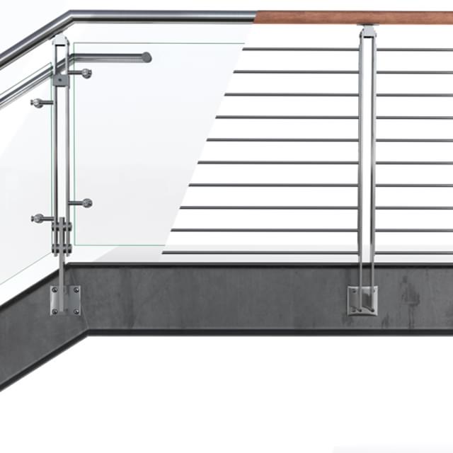 Blade Railing System Innovative BLADE® Glass Metal Railing System | VIVA Railings
