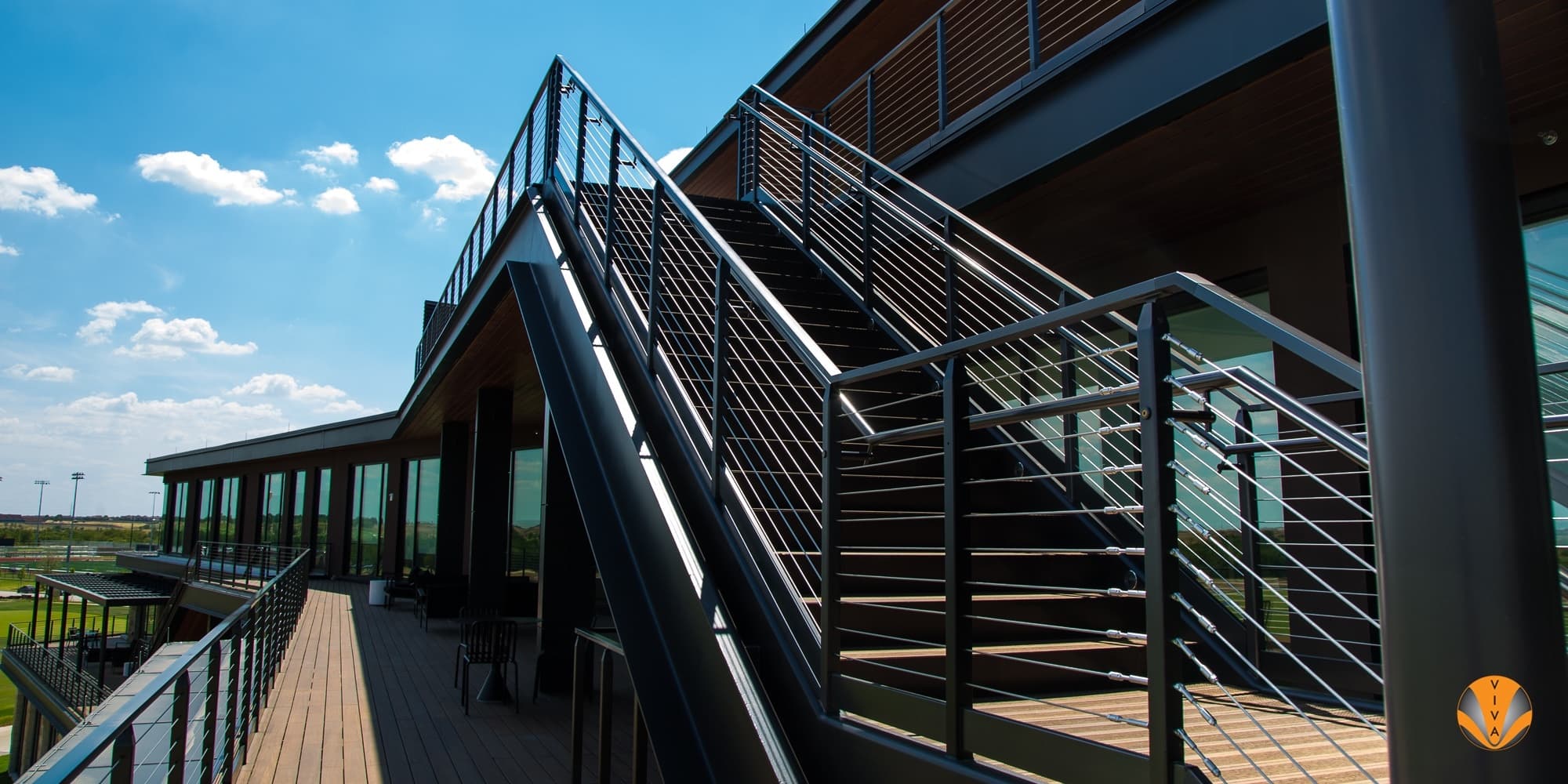 Stainless Steel CUBE Cable Railing System at PGA Headquarters in Frisco, TX