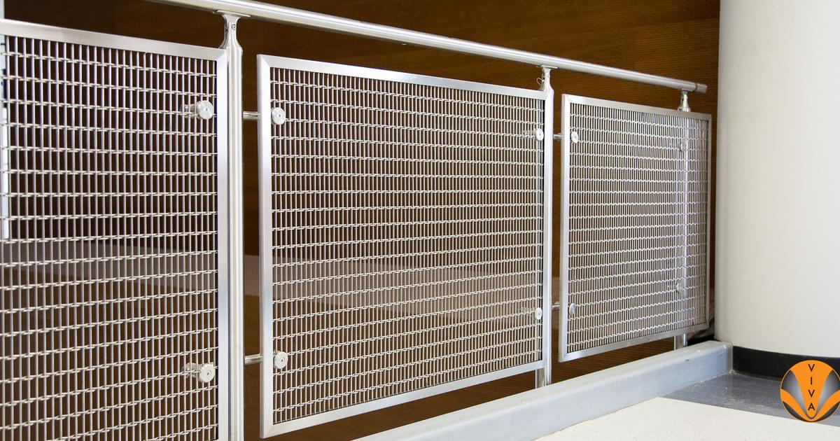 Weld Mesh Railing VIVA Railings | Woven Wire Mesh - Quality Comparison - VIVA Railings