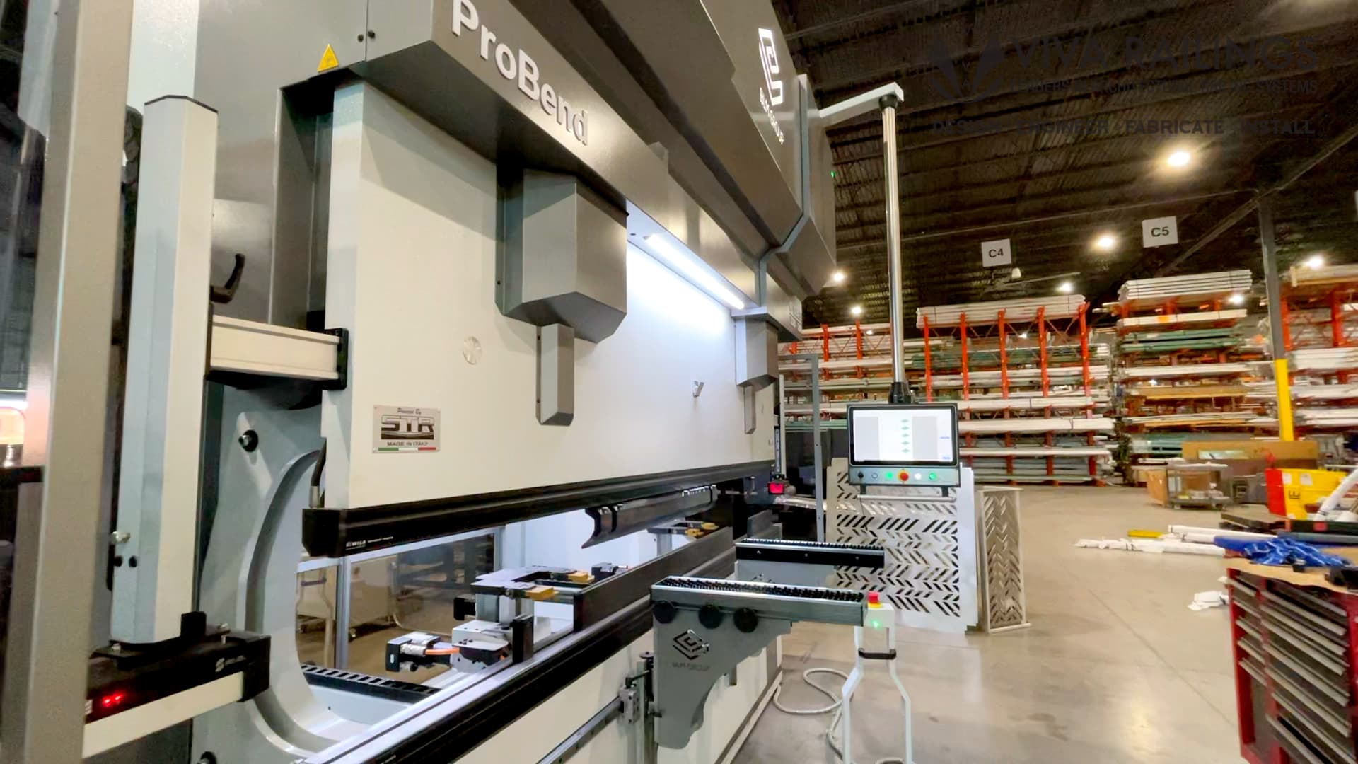 Professional high capacity bending machine.