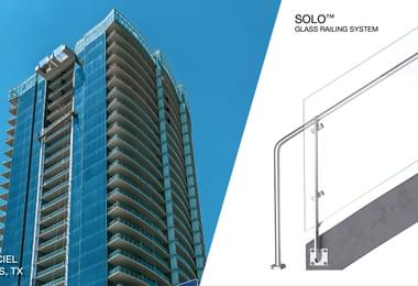 SOLO Ornamental Stainless Steel Glass Railing System