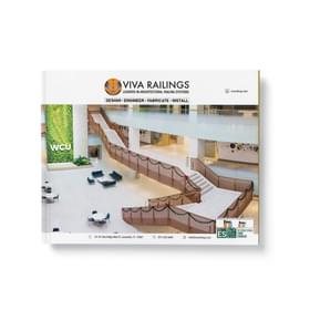 viva railings catalog mockup hardcover