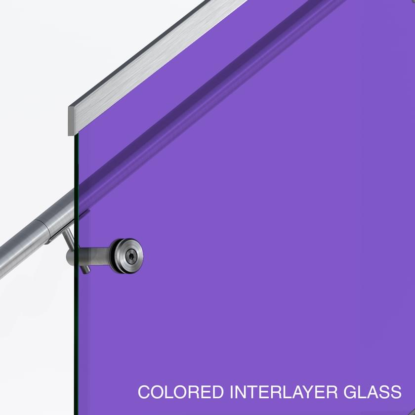 Coloured Glass Railing VIVA Railings | Colored Interlayer Glass