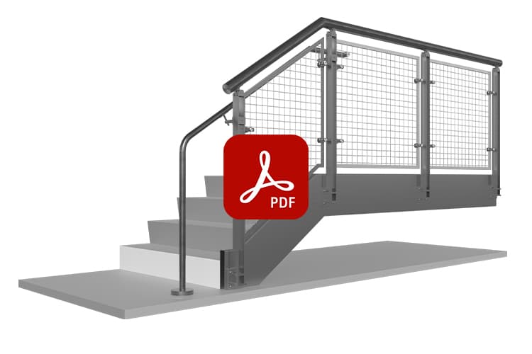 Blade Railing System BLADE Air Wire Mesh Railing System | Viva Railings | VIVA Railings
