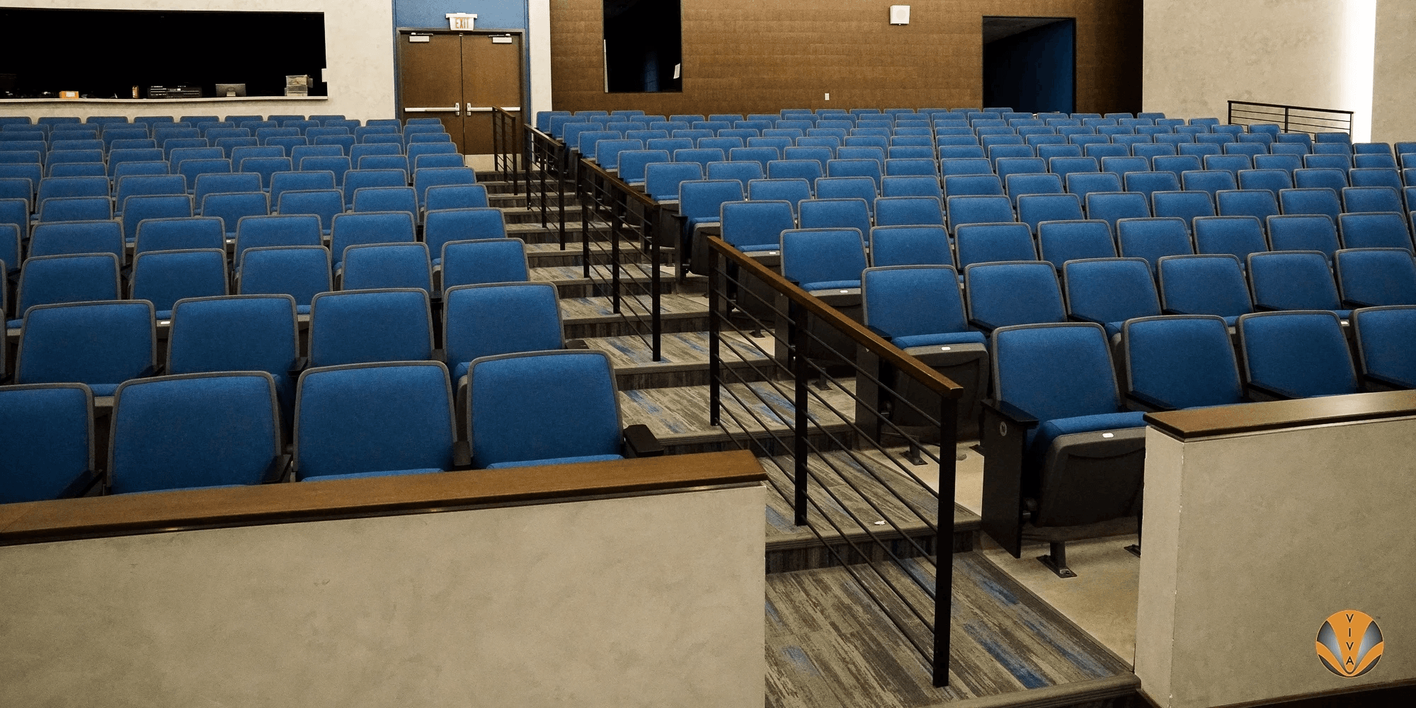 Cable stair railing idea for focused learning