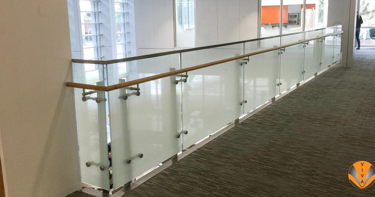 Frosted Glass Railing Panels Design for Deck, Stair,… | VIVA Railings