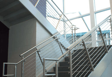 handrail meeting ANSI handrail requirements