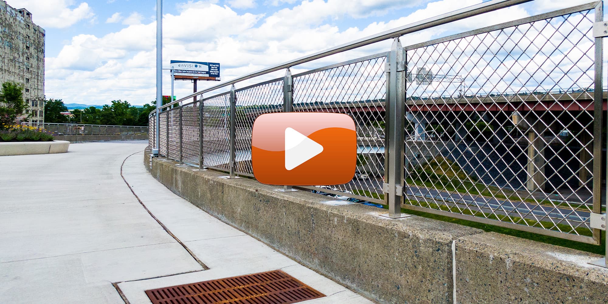 Viva railings albany skyway new york city new york cube wire mesh