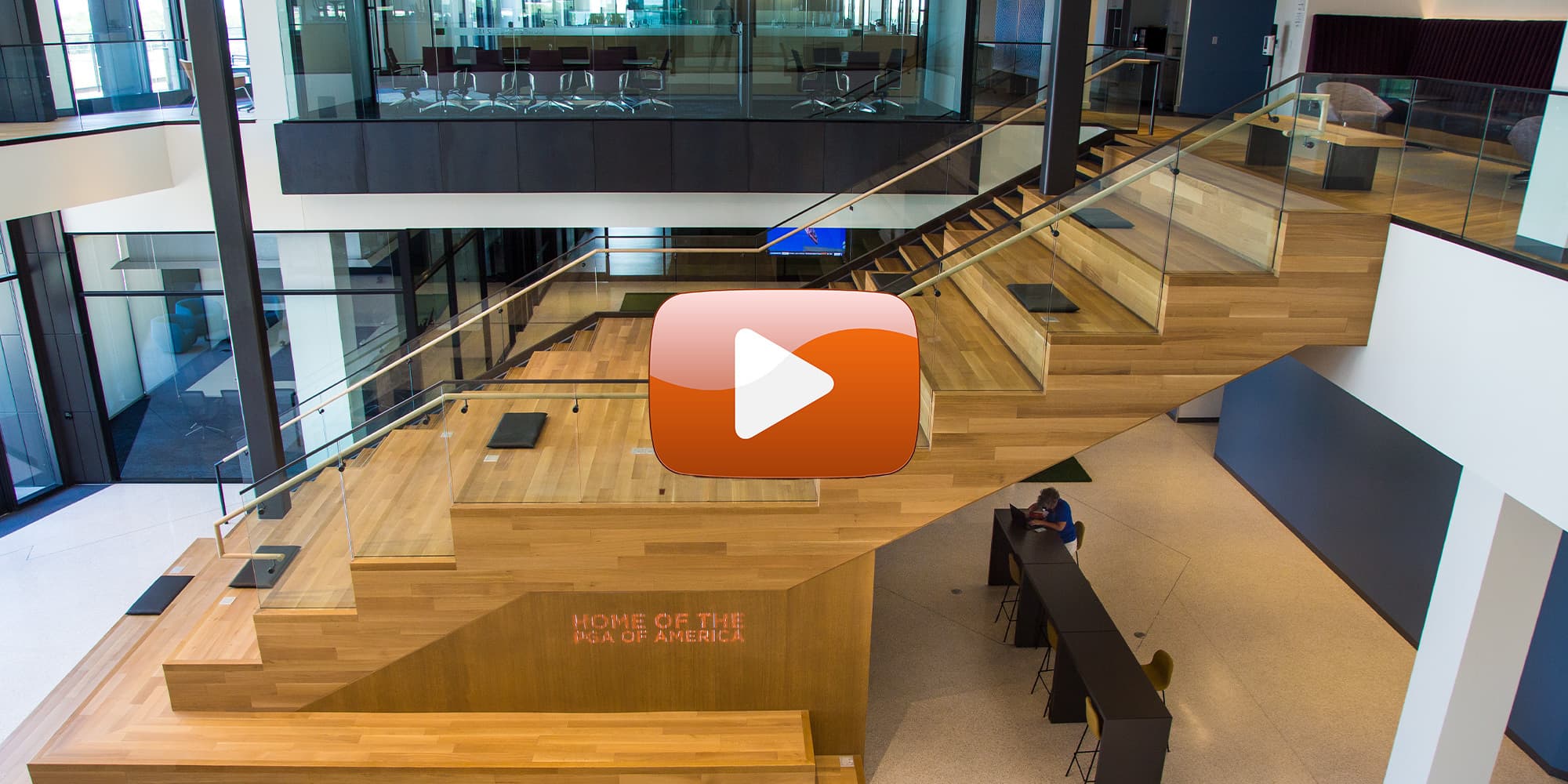 Viva railings pga of america headquarters shoe glass