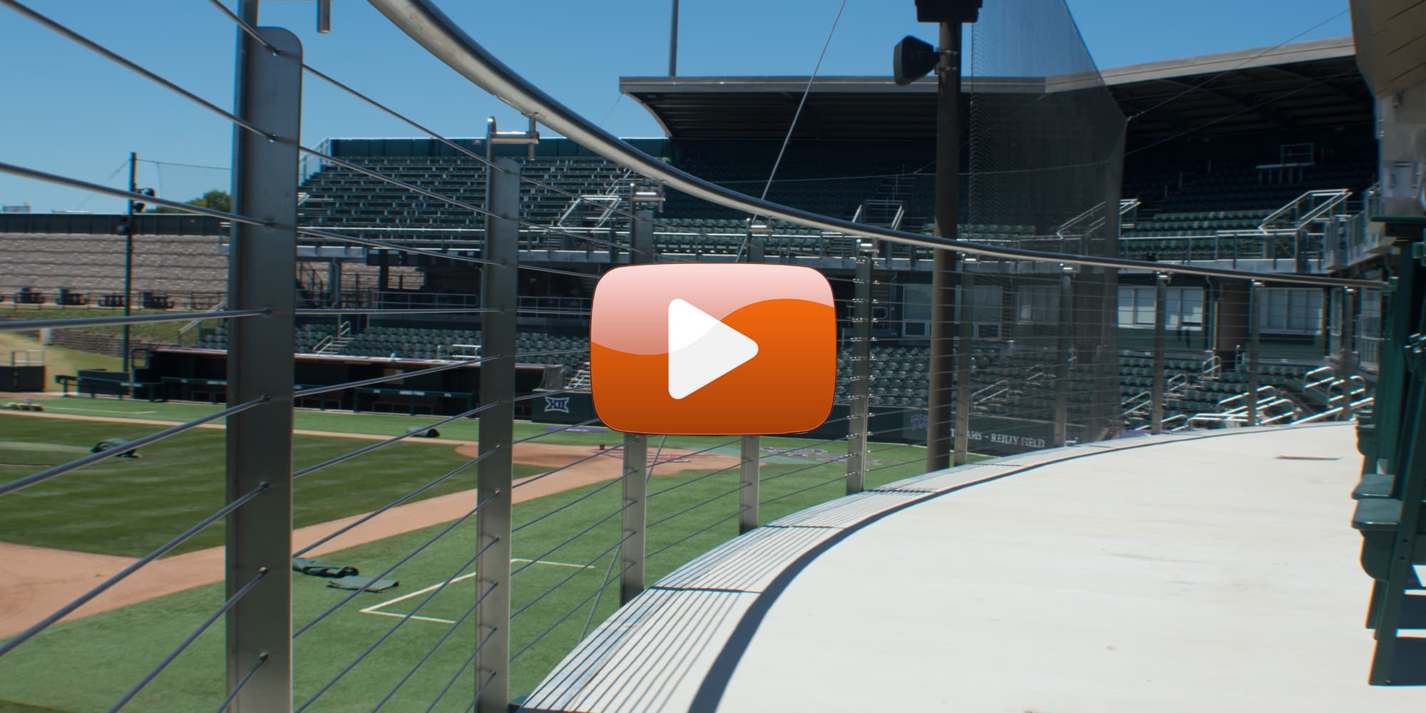 Viva railings tcu lupton stadium tee cable railing system