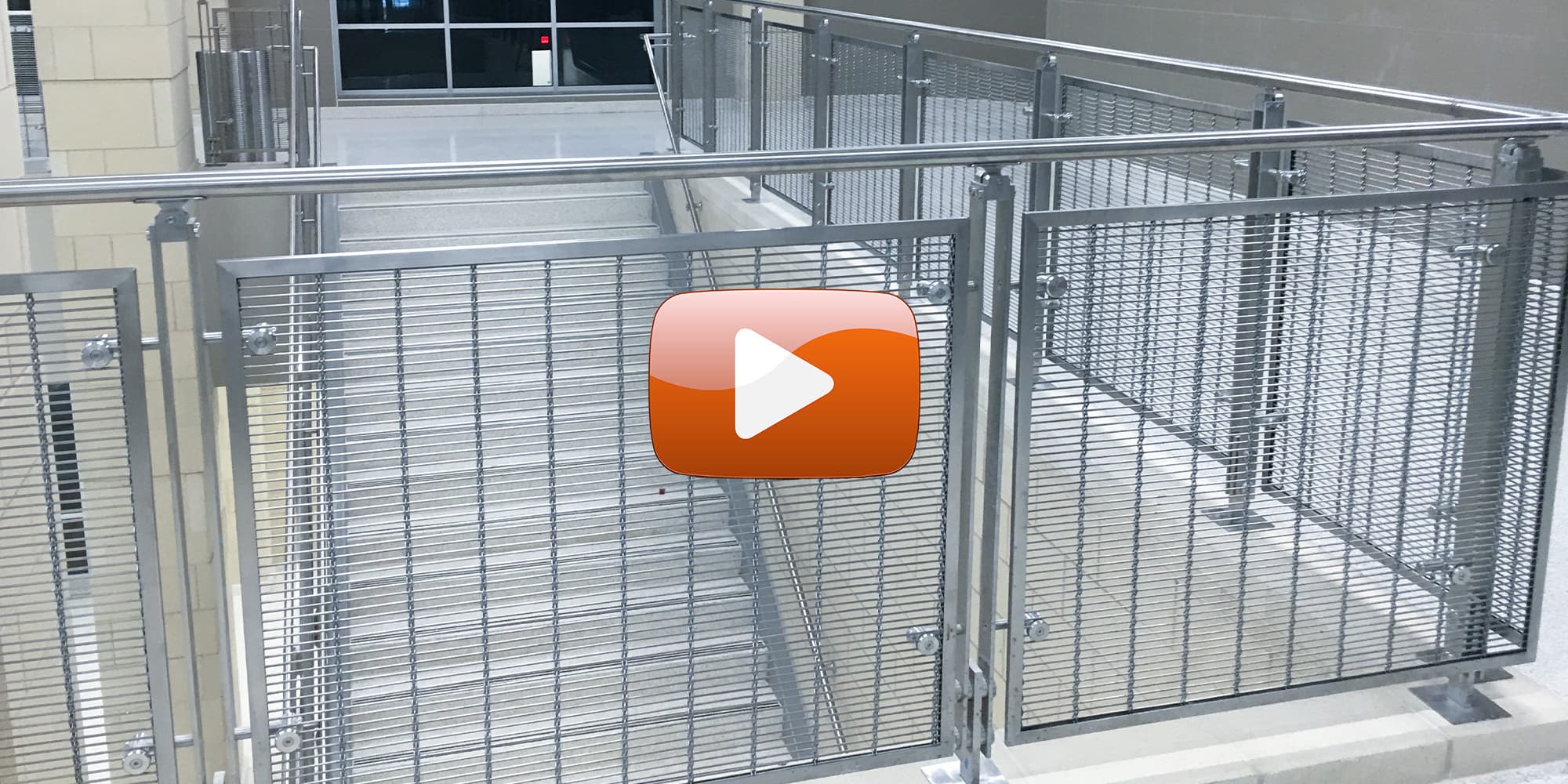 Viva railings west high and middle school blade wire mesh