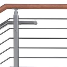 Cube multiline railing system side vew