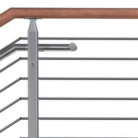 Cube multiline railing system side vew