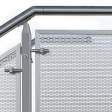 Cube perf panel railing system side view