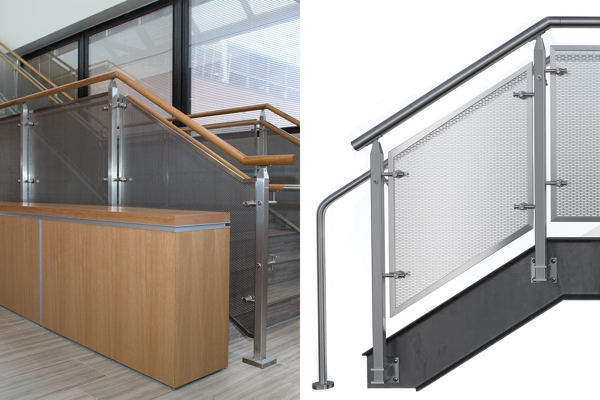 CUBE™ Perforated Metal Railing System | Viva Railings | VIVA Railings