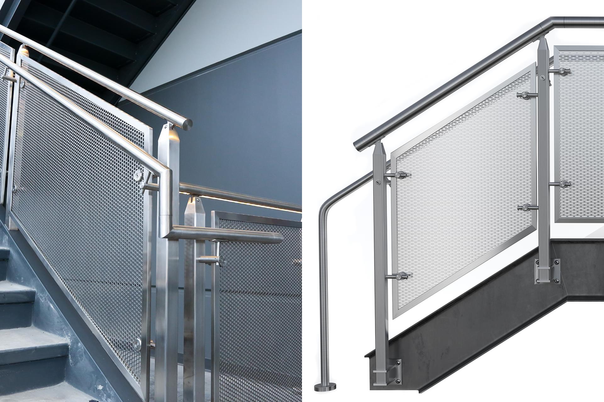 CUBE™ Perforated Metal Railing System | Viva Railings | VIVA Railings