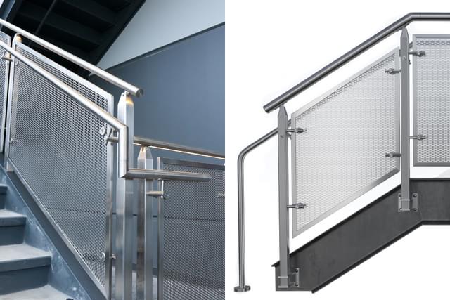 CUBE™ Perforated Metal Railing System | Viva Railings | VIVA Railings