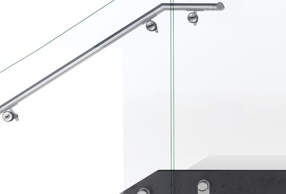 VIEW Button Structural Glass Balustrade Railing… | VIVA Railings