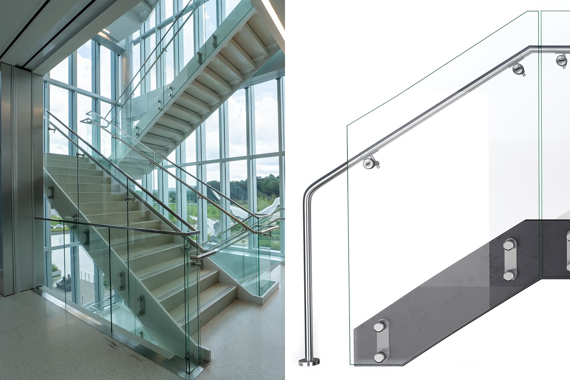 VIEW™ Structural Glass Balustrade Railing System |… | VIVA Railings