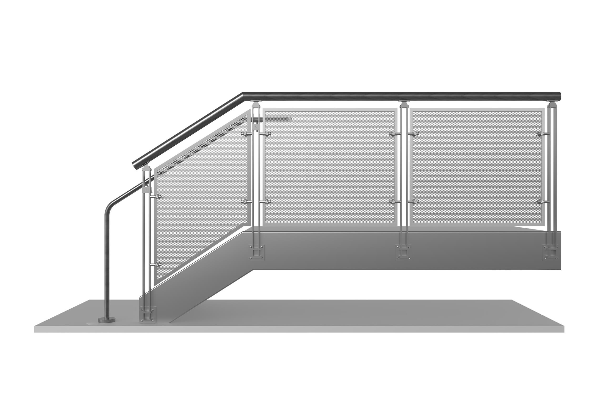 BLADE Air Perforated Metal Panel Railing Systems |… | VIVA Railings