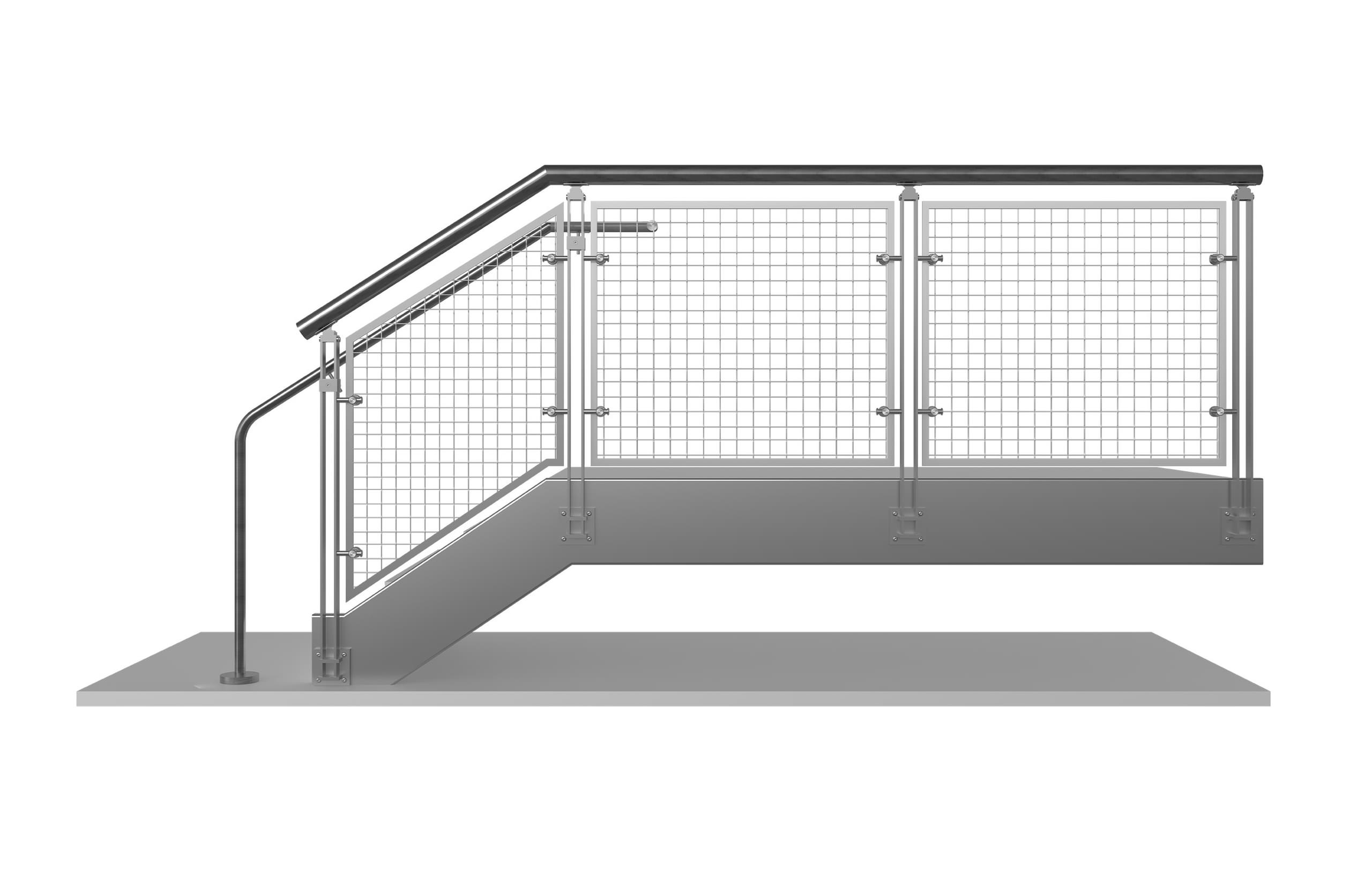 BLADE Air Wire Mesh Railing System | Viva Railings | VIVA Railings