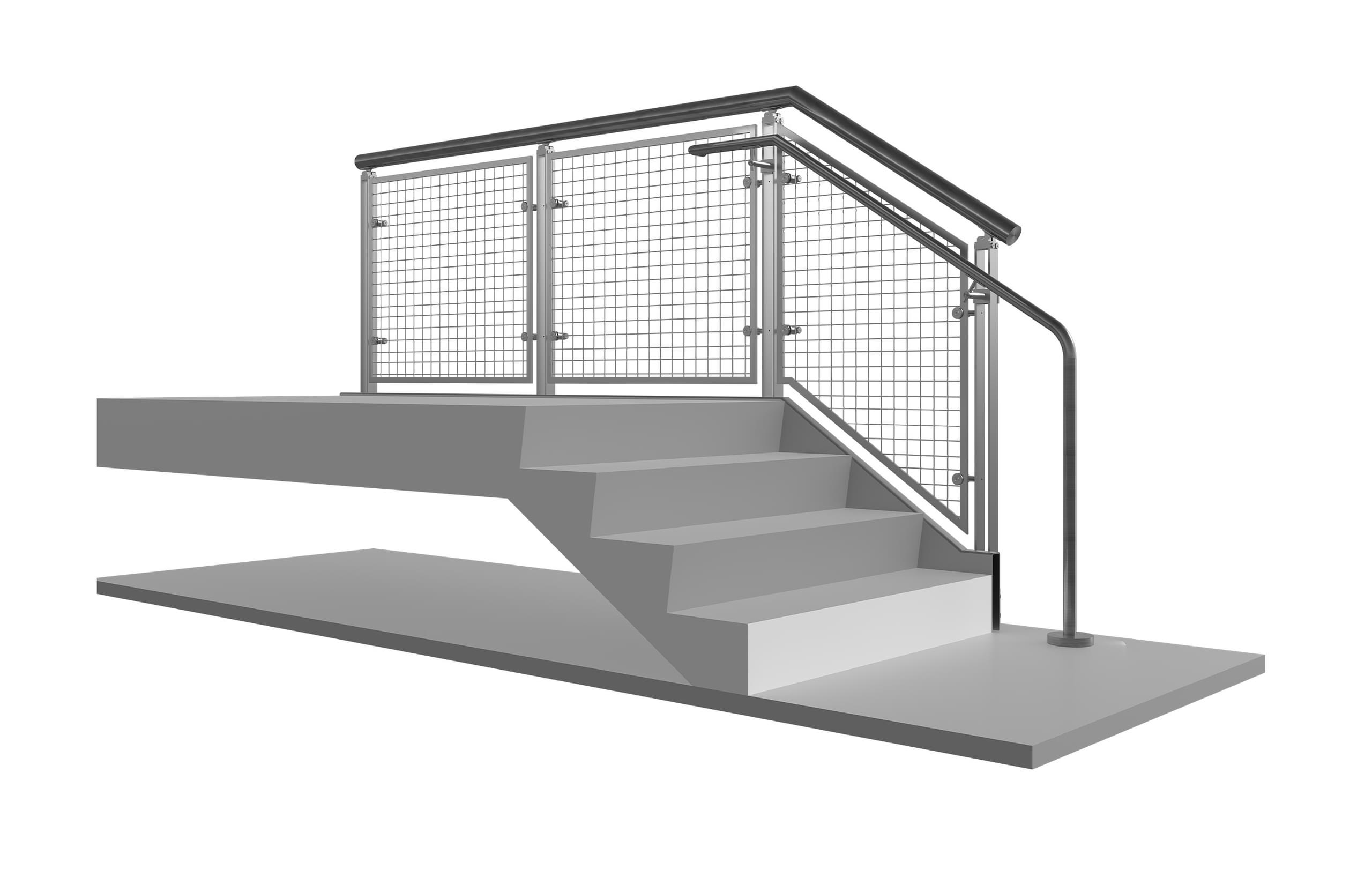 BLADE Air Wire Mesh Railing System | Viva Railings | VIVA Railings