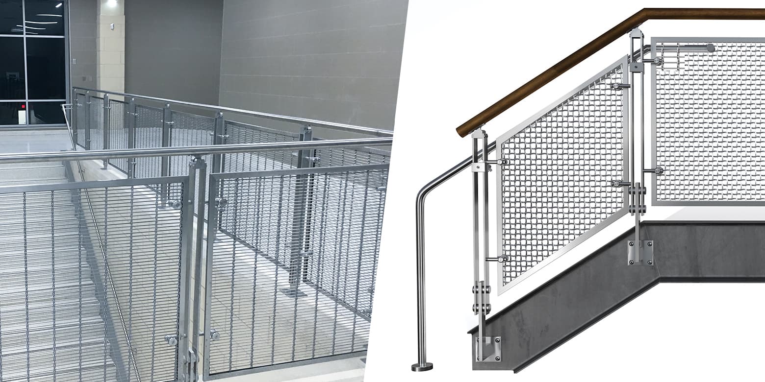 BLADE® Wire Mesh Railing System | Viva Railings | VIVA Railings