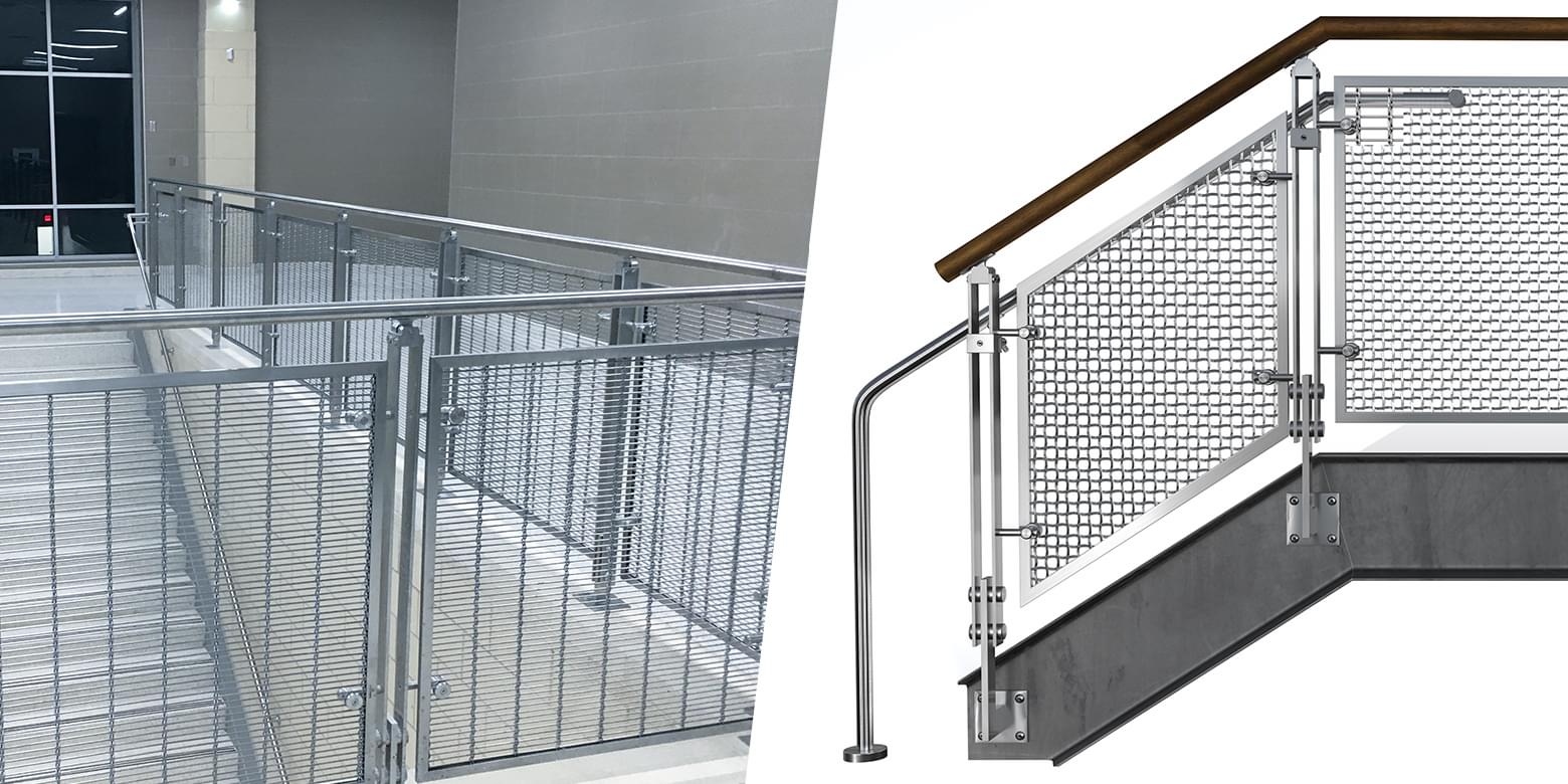 BLADE® Wire Mesh Railing System | Viva Railings | VIVA Railings